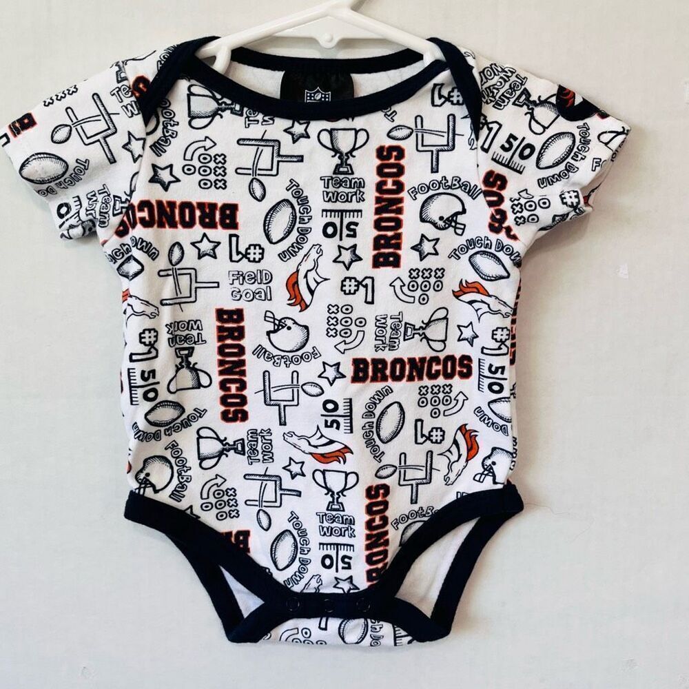 NFL Team Apparel Broncos Bodysuit   Sz 0-3m   EUC